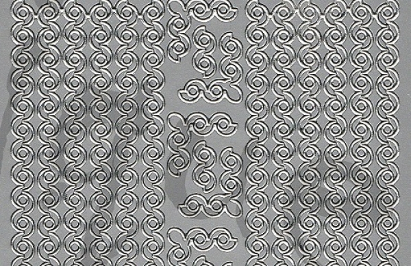 Sticker Linien und Ecken (1060) silber