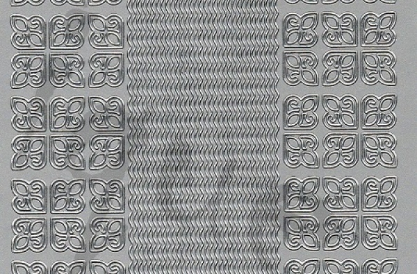 Sticker Linien und Ecken (1069) silber