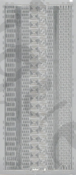 Sticker Linien und Ecken (408) silber