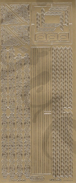 Sticker Linien und Ecken (806) gold
