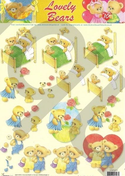 3D Schnittbogen Lovely Bears 10