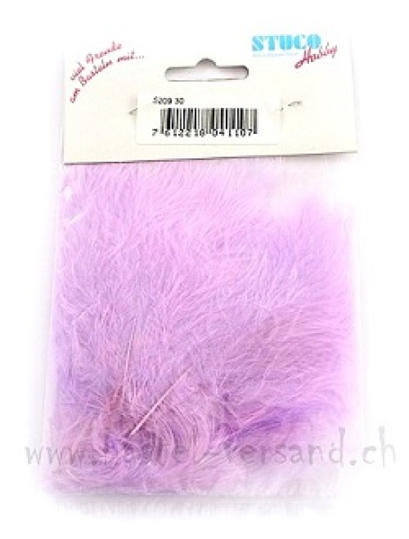 Marabufedern klein flieder