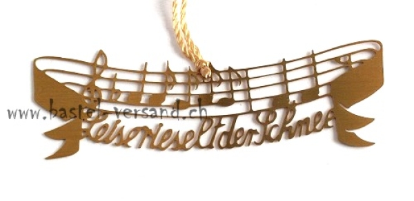 Fensterbild Noten "Leise rieselt der Schnee"