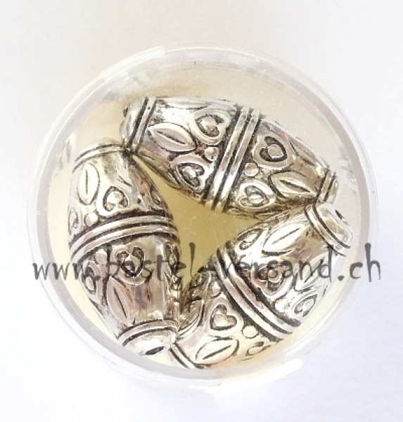 Metallperle altsilber