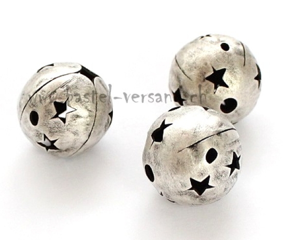 Metallperle 15mm Sterne
