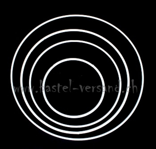 Metallring weiss 10cm