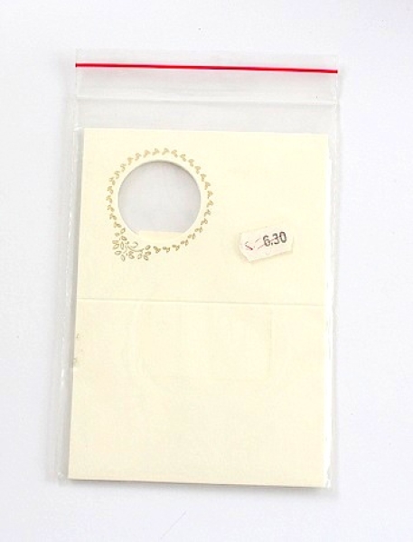 Doppelkarte Mini mit Ausschnitt rund