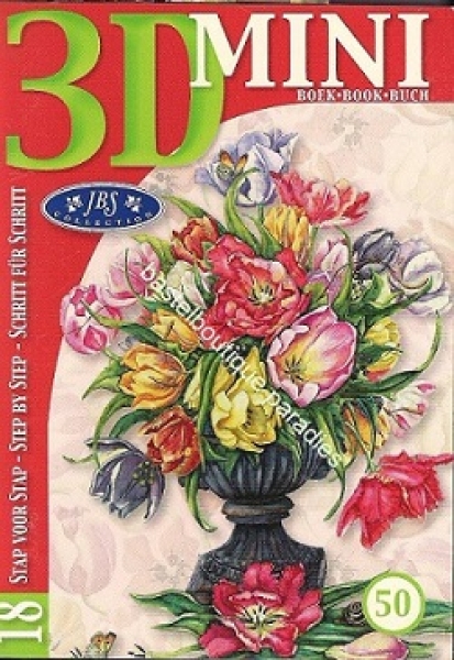 3D Schnittbogen Büchlein Blumen