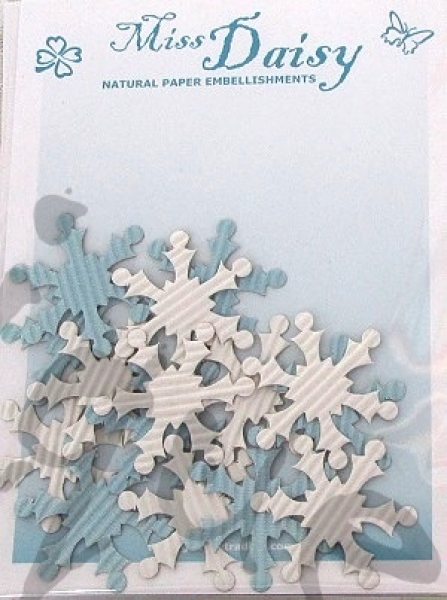 Miss Daisy Schneesterne weiss und hellblau