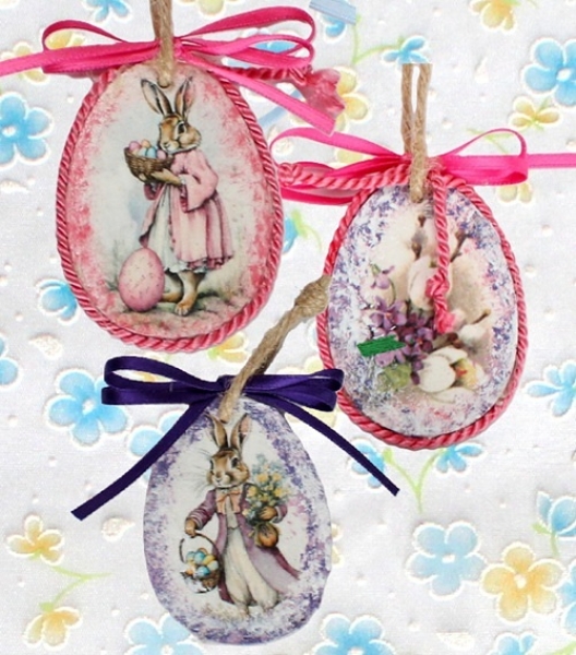 Deko Eier mit Reispapier