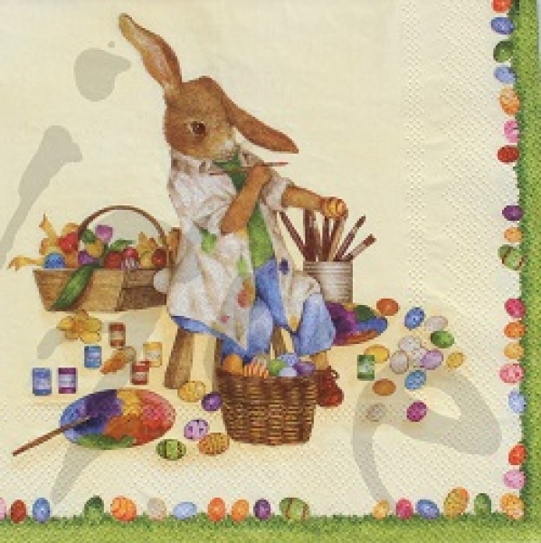 Serviette ostermalerei