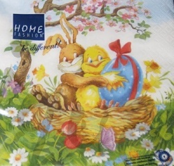 Serviette easter friends