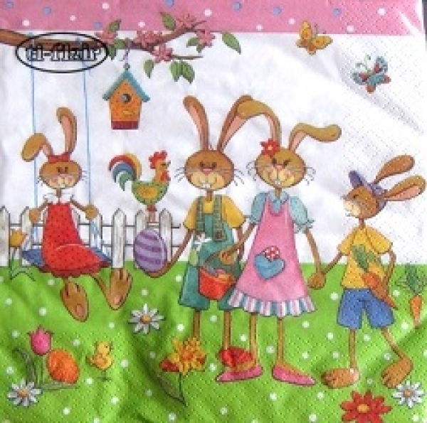 Serviette auf der schaukel