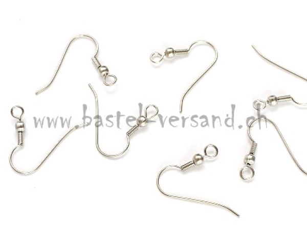 Ohrhaken silberfarbig (2Stk.)