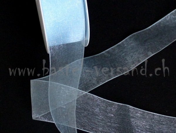 Dekoband Organza 2.5cm hellblau