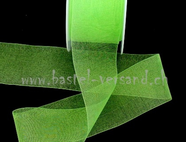 Dekoband Organza 3,8cm hellgrün