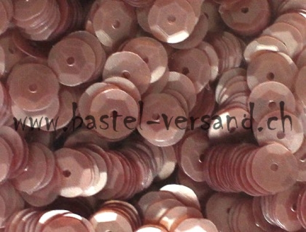 Schüsselpailletten 6mm aubergine matt