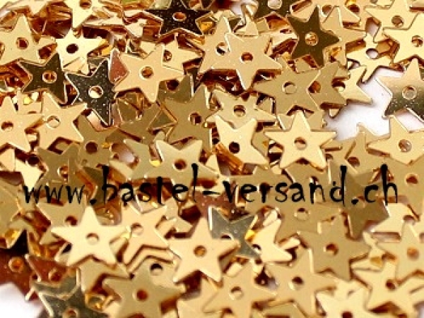 Pailletten Stern 5mm gold