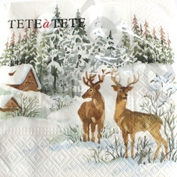 Serviette 2 rehe