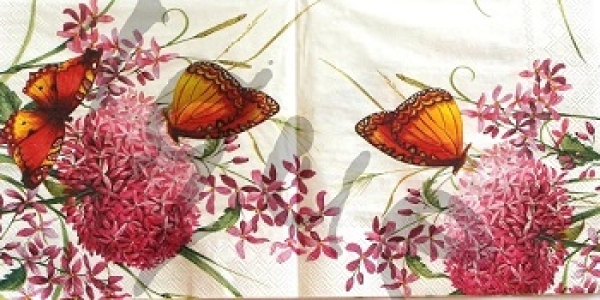 Serviette allium garden cream