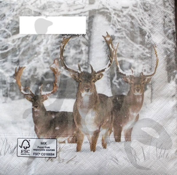 Serviette fallow deer