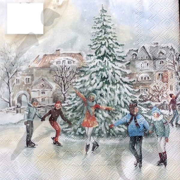 Serviette a day on ice