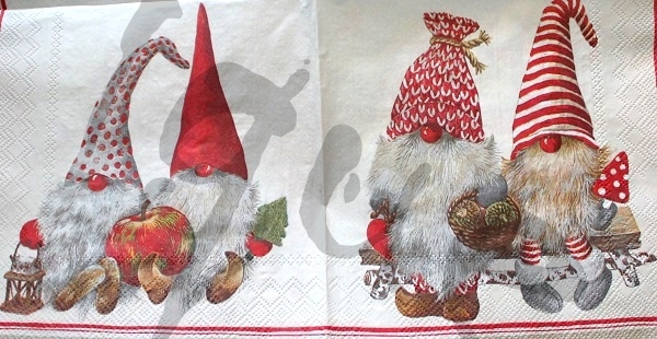 Serviette friendly tomte