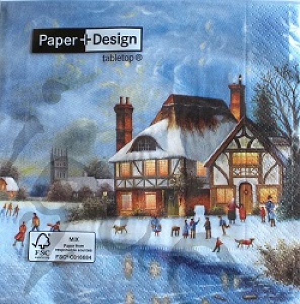 Serviette winter eve (20Stk.)
