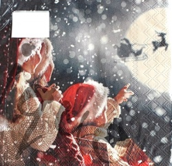 Serviette there is santa