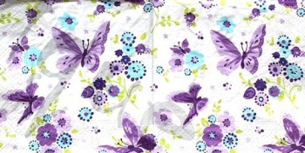 Serviette beautiful butterfly