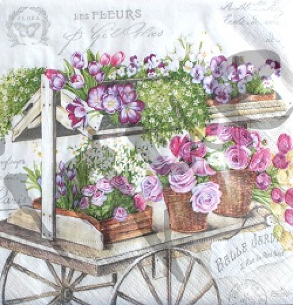 Serviette les fleures