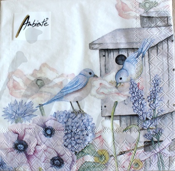 Serviette birdhouse backyard