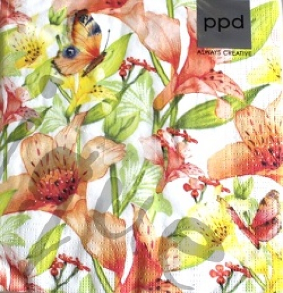 Serviette beautifull lilie