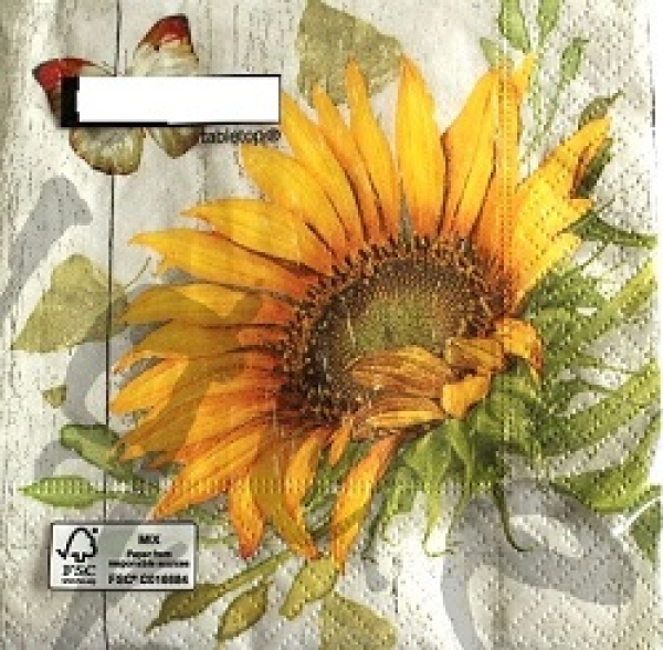 Serviette vintage sunflower