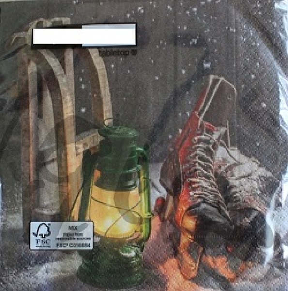 Serviette wooden sleigh