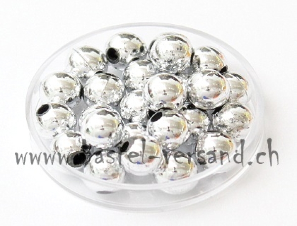 Wachsperle 8mm silber