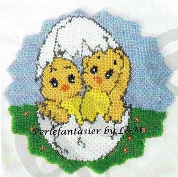 Perlefantasier 1706 Kükendecke ca. 20cm