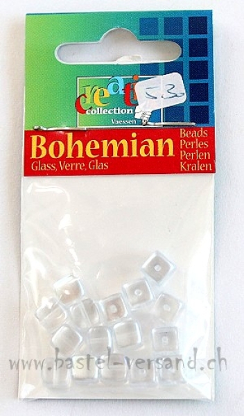 Glaswürfeli 6 x 6mm hellblau