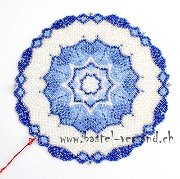 Perlendeckeli Bianca blau