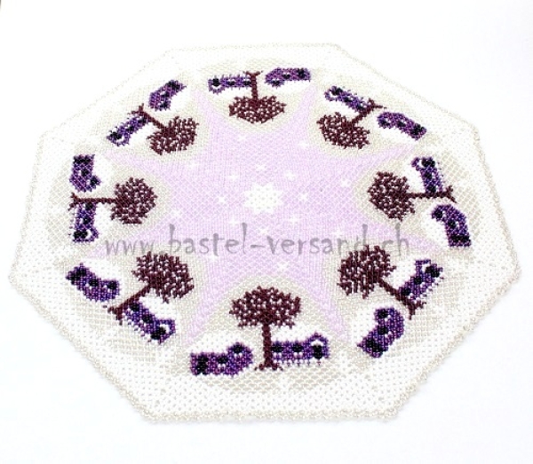 Perlendecke Winter (rosa)