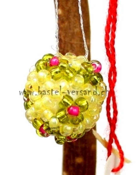 Perlenei ca. 1,5cm Blümchen