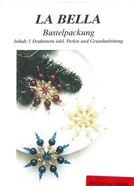 Bastelpackung Perlenstern La Bella blau