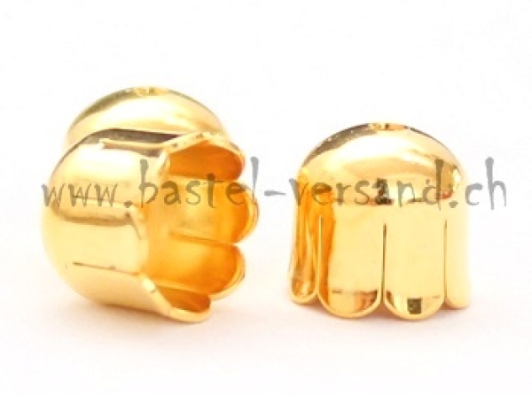 Perlkappe goldfarbig (1Stk.)