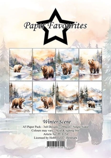 Paper Favourites A5 Winter Scene