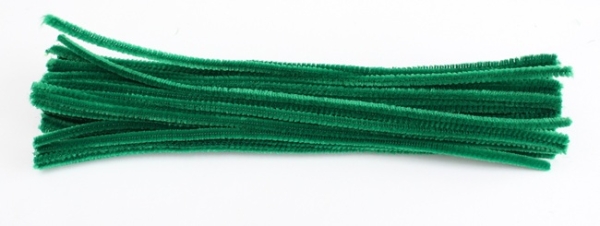 Chenilledraht (Pfeifenputzer) 6mm grün