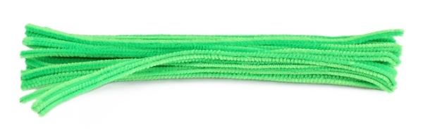 Chenilledraht (Pfeifenputzer) 6mm hellgrün