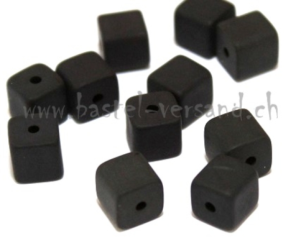 Polaris Würfel 8 x 8mm matt schwarz