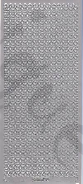 Sticker Punkte oval (215) silber