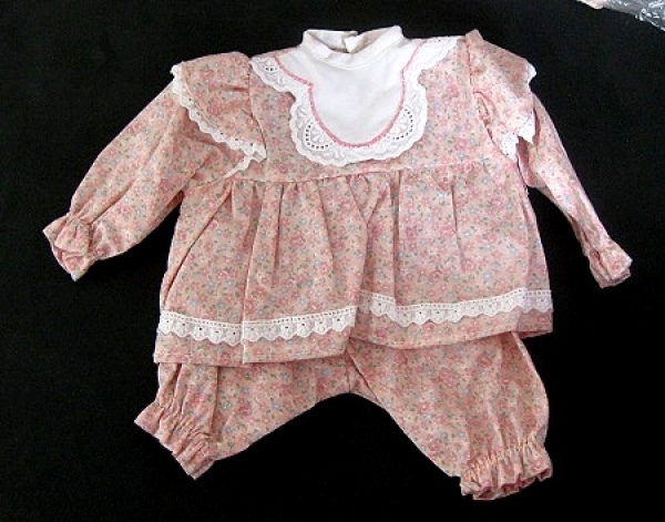 Puppenkleid rosa für 40cm Puppe