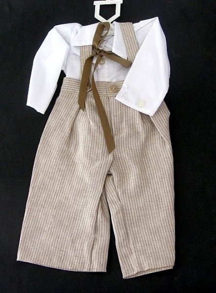 Puppen Trägerhose mit Hemd für 45cm Puppe